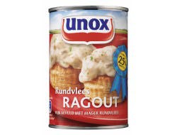 Unox: soep in blikken ragout