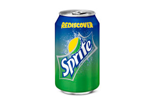 Een blikje Sprite.
