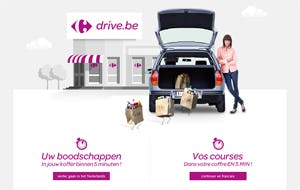 Carrefour start met drive-in in België