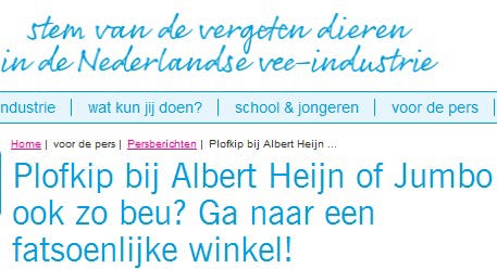 Wakker Dier pakt AH en Jumbo aan