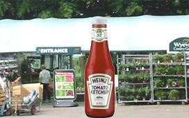 Heinz zet sauzen in tuincentra