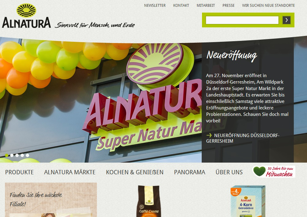 Website Alnatura