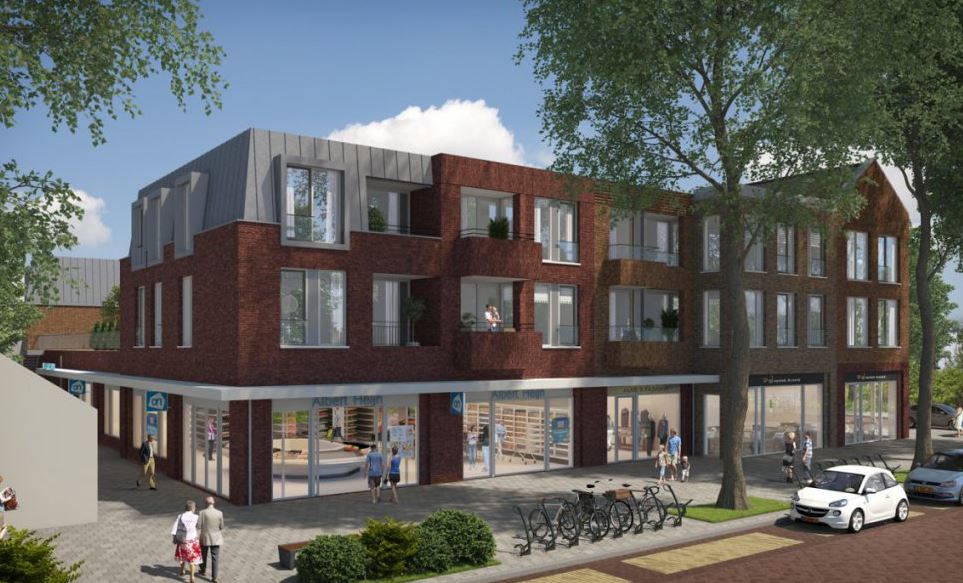 Artist Impression van de nieuwe AH in Bavel