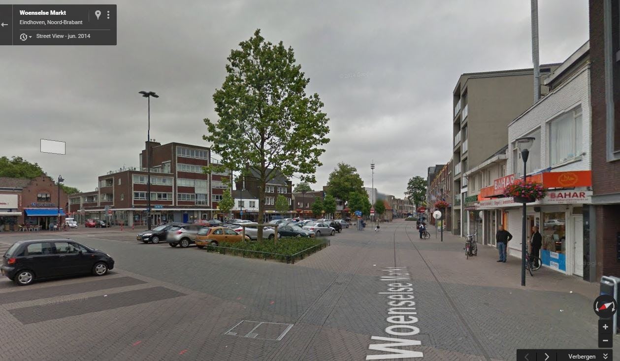 De Woenselse Markt in Eindhoven. Foto: Google Streetview