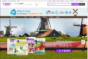 AH opent eigen webwinkel in China