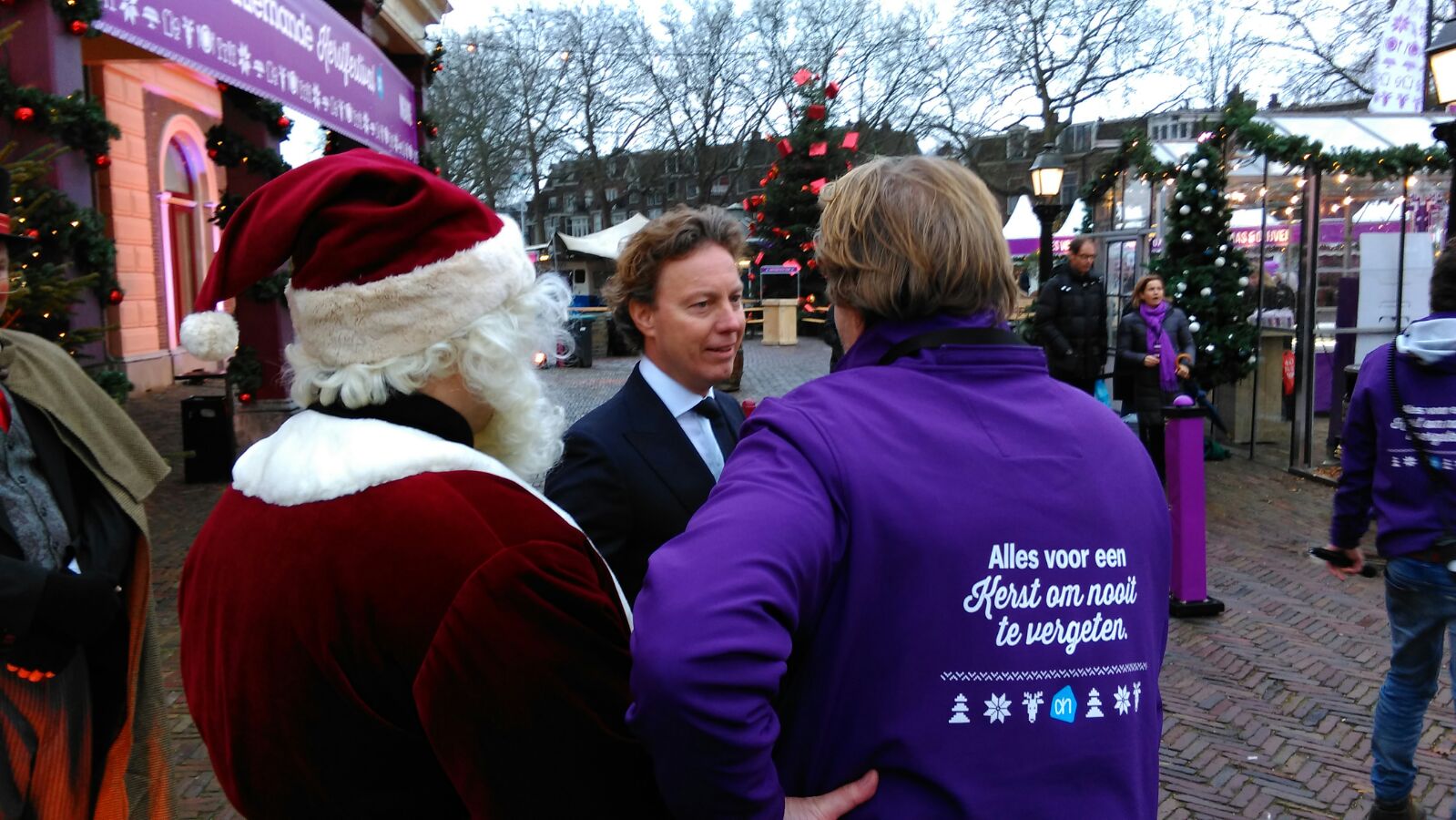 Wouter Kolk op de Kerstmarkt. Foto: Distrifood