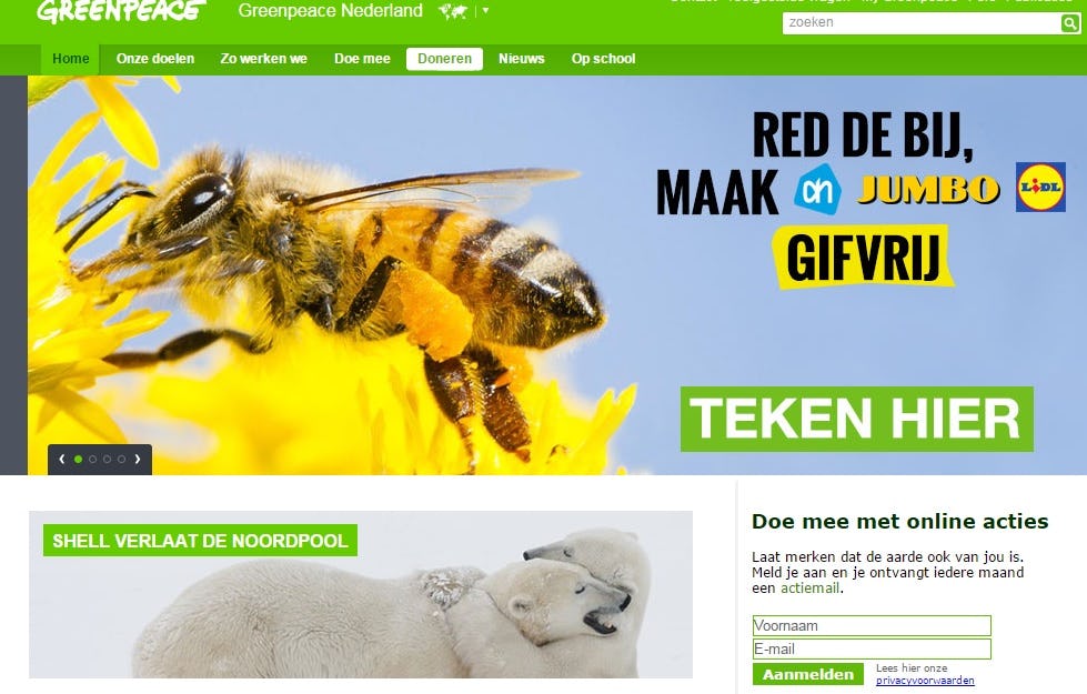 Greenpeace kapittelt supers om bijengif
