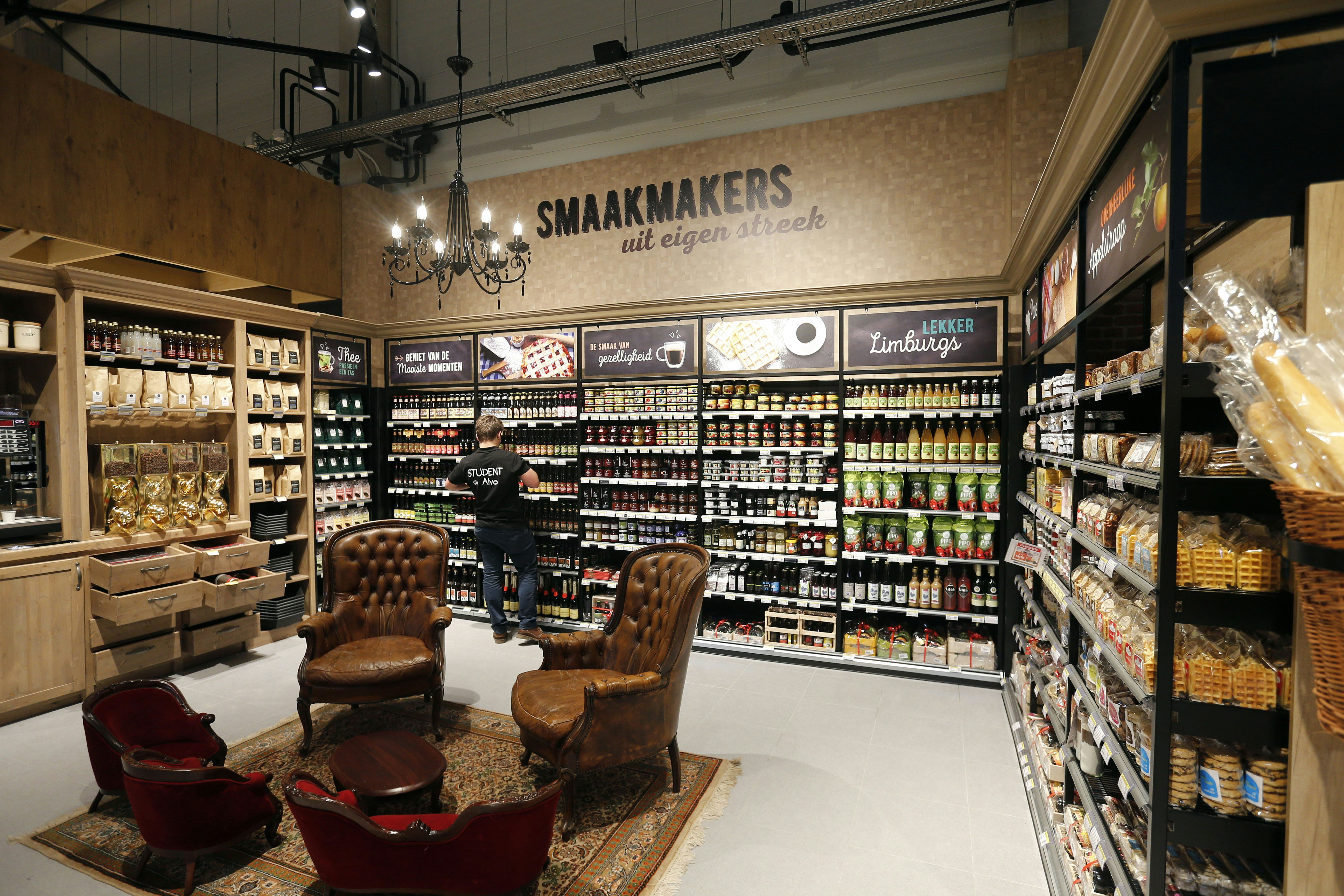 Alvo Neerpelt had onder meer een grote sortering lokaal assortiment. Foto: Bert Jansen.