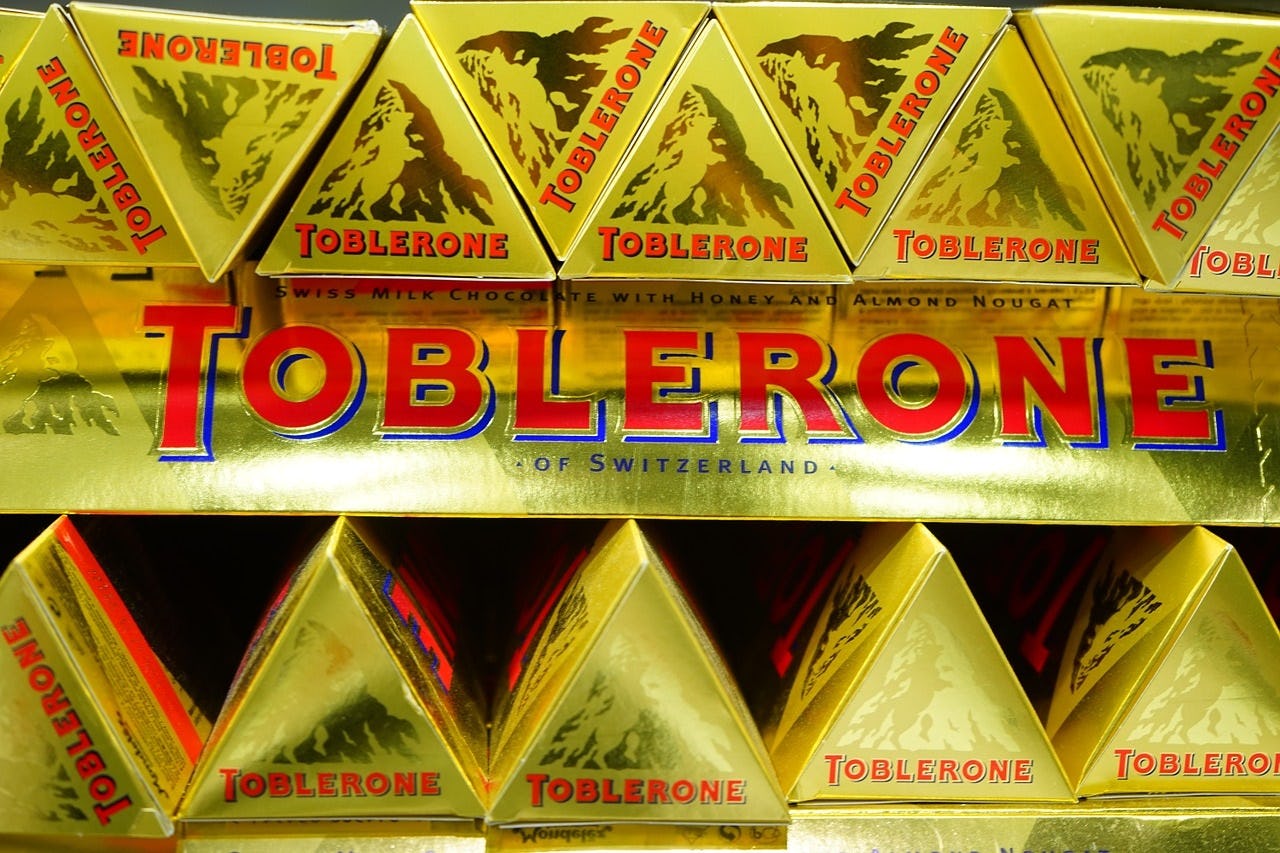 Chocoladereep Toblerone verliest Zwitserse identiteit