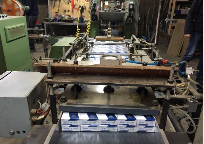 De illegale sigarettenfabriek in Oirschot. Foto: Fiod