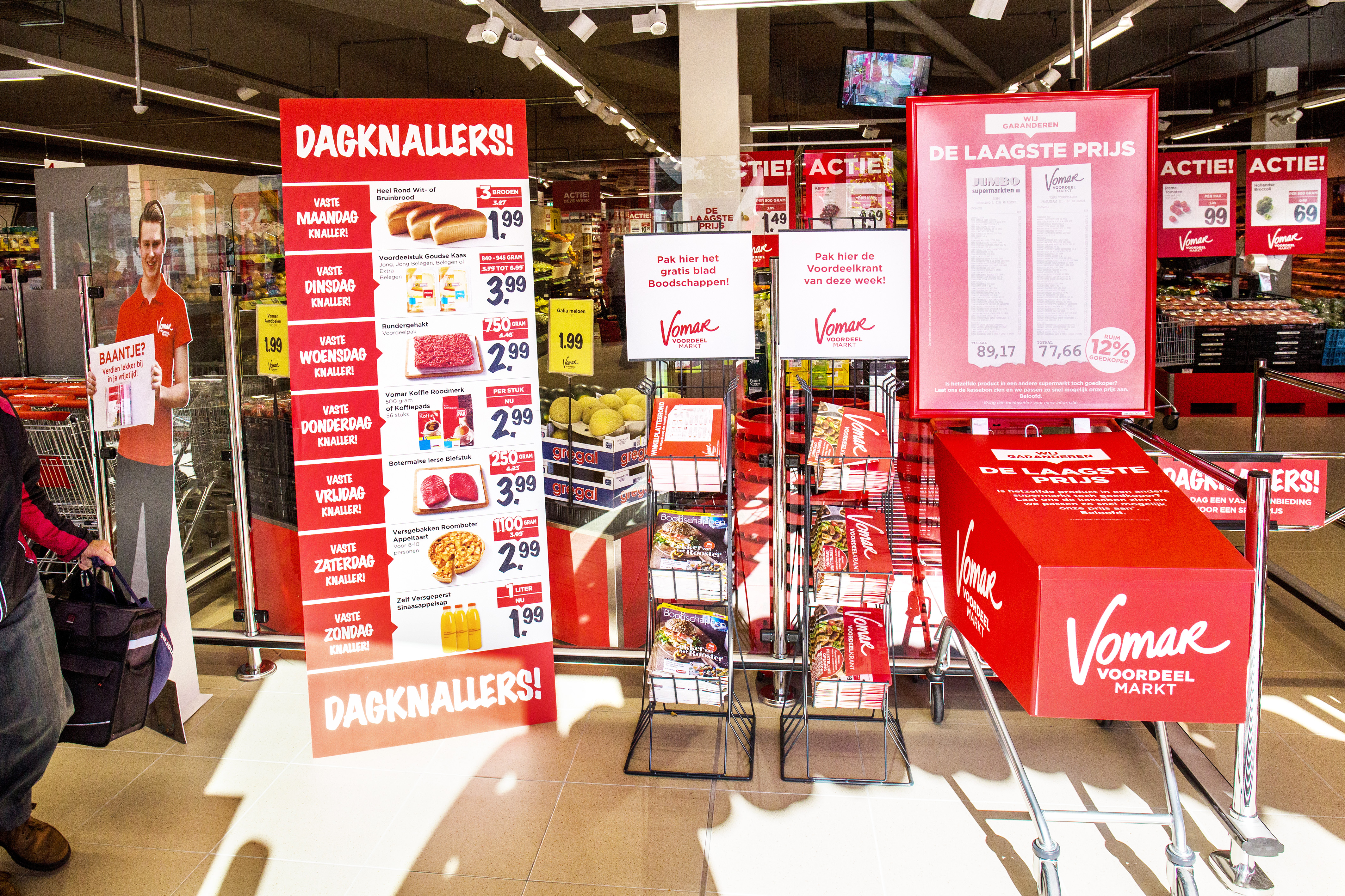 Interieur van een Vomar-filiaal.