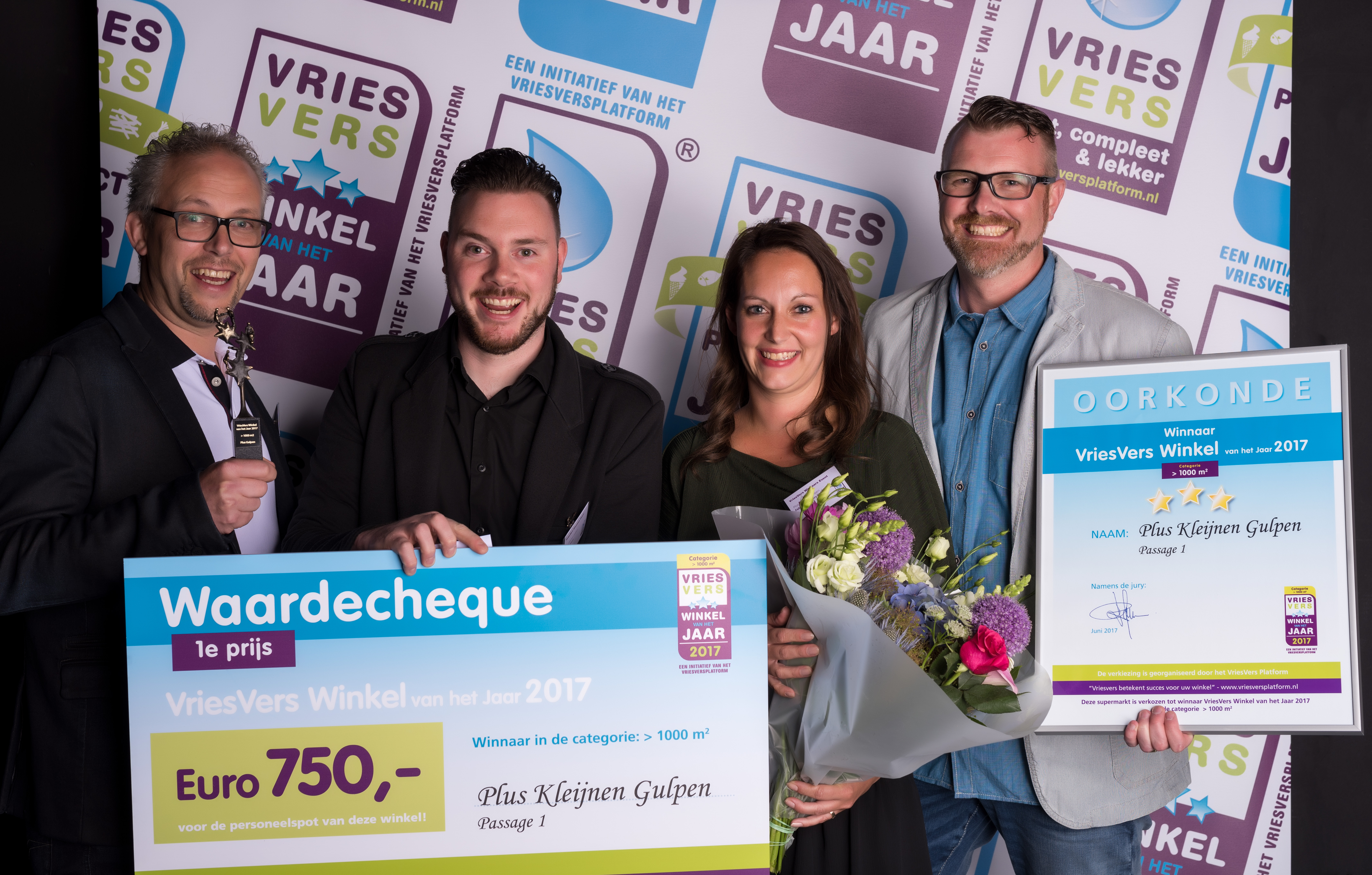 Het team van Plus Gulpen. Foto: VriesVers Platform