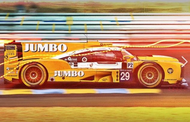 De auto van Racing Team Nederland waarmee Van Eerd in 2017 aan  de start stond Foto: Facebook/Racing Team Nederland