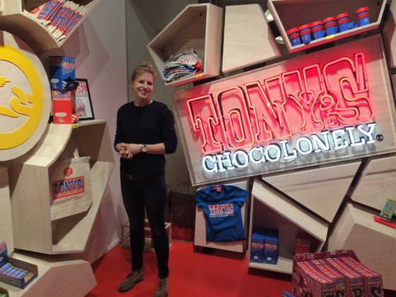 De Tony's Chocolonely-winkel in Amsterdam.