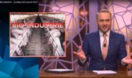 Screenshot uit de bewuste uitzending van Arjen Lubach.