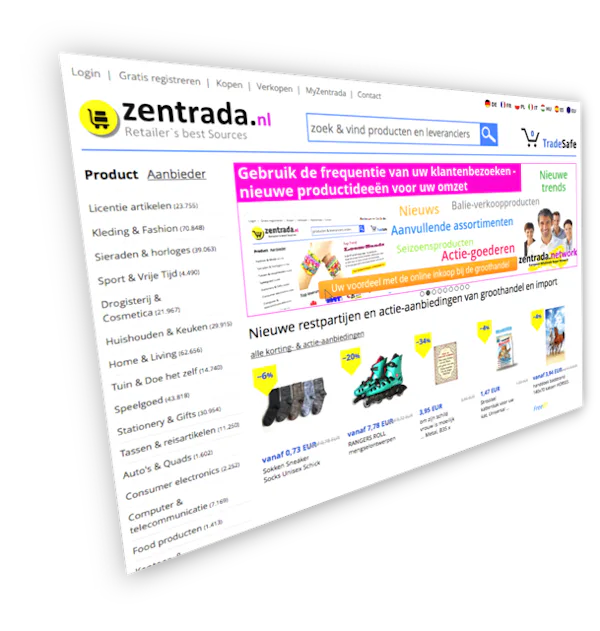 Zinet Rada Non-food online inkopen via zentrada.nl