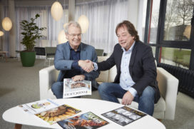 Ruud Bakker (l) CEO van VMN en Steffen van Beek van @Foodclicks