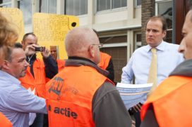 Logistiek, Jumbo Veghel, overhandeging petitie, FNV