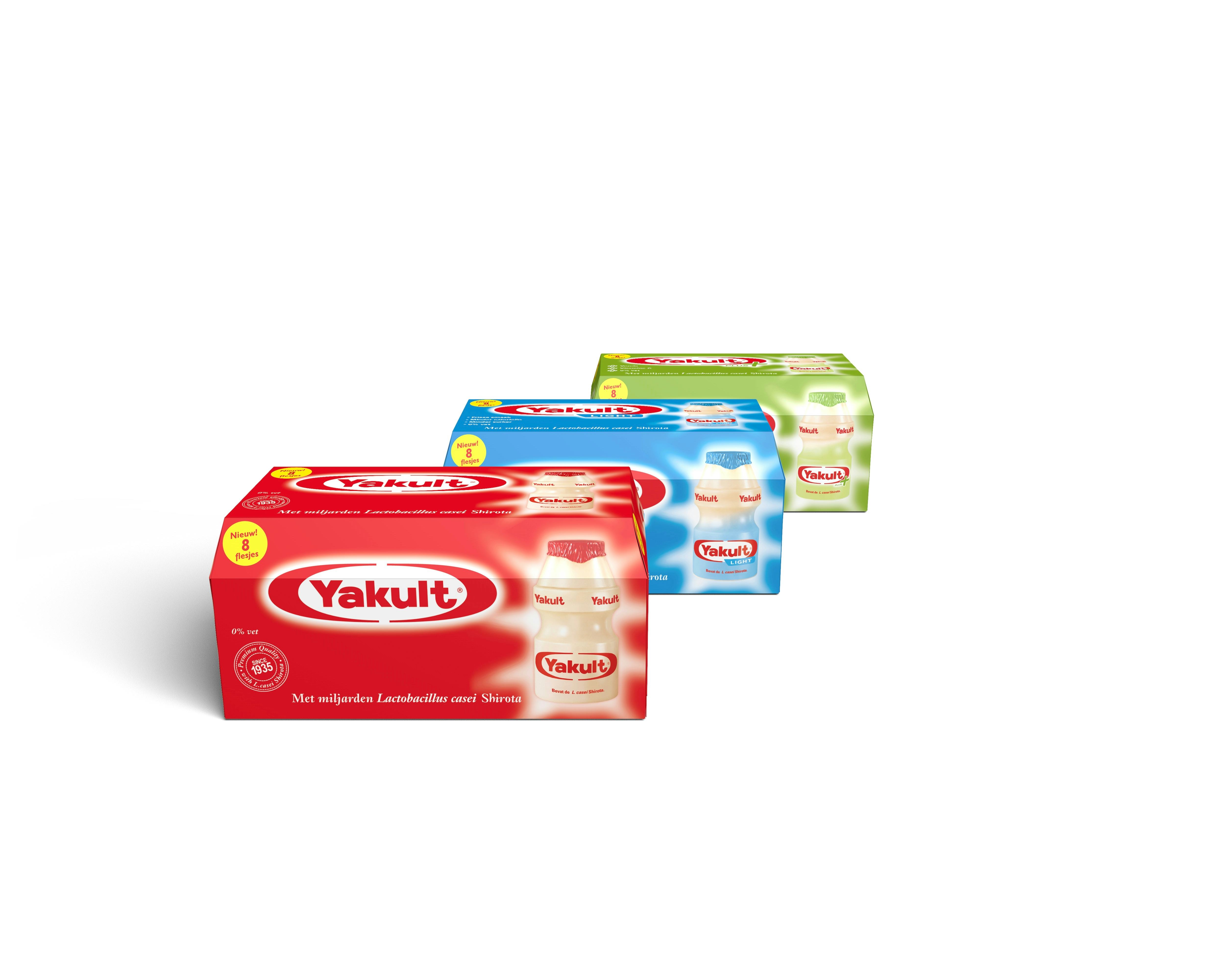 Nieuwe verpakking Yakult, minder schapruimte