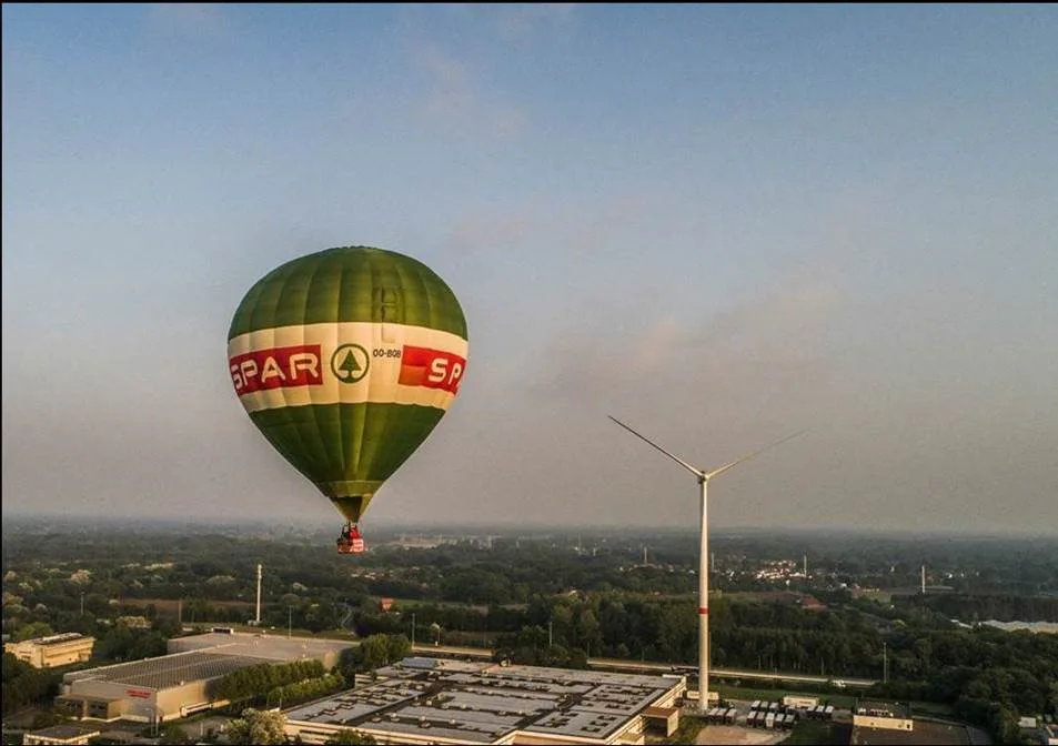 De luchtballon van Spar. Foto: Spar