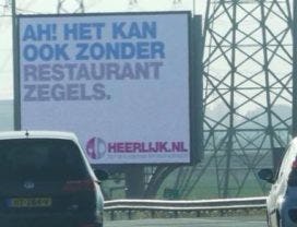 Restaurantsite deelt sneer uit naar AH-actie