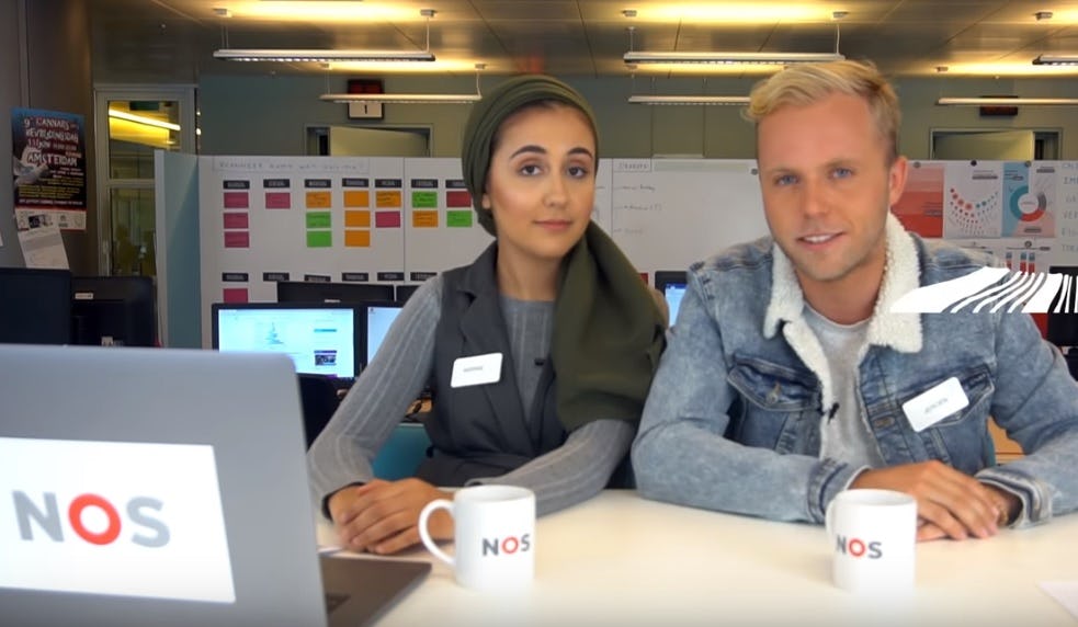 Screenshot uit NOS Mashup-video