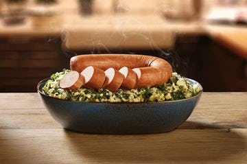 De vegetarische rookworst van Unox