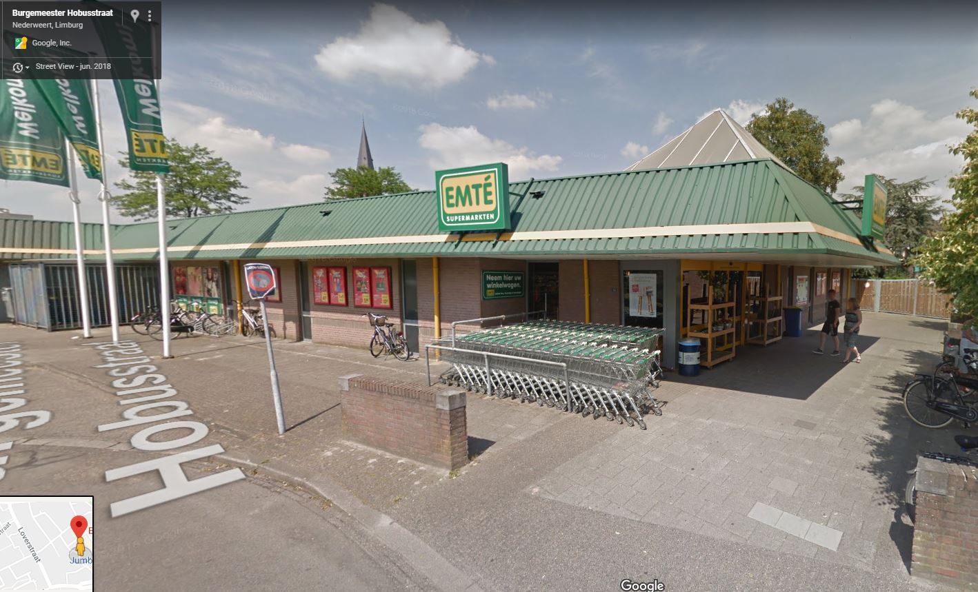 Het Emté-filiaal in Nederweert. Foto: Google  Streetview