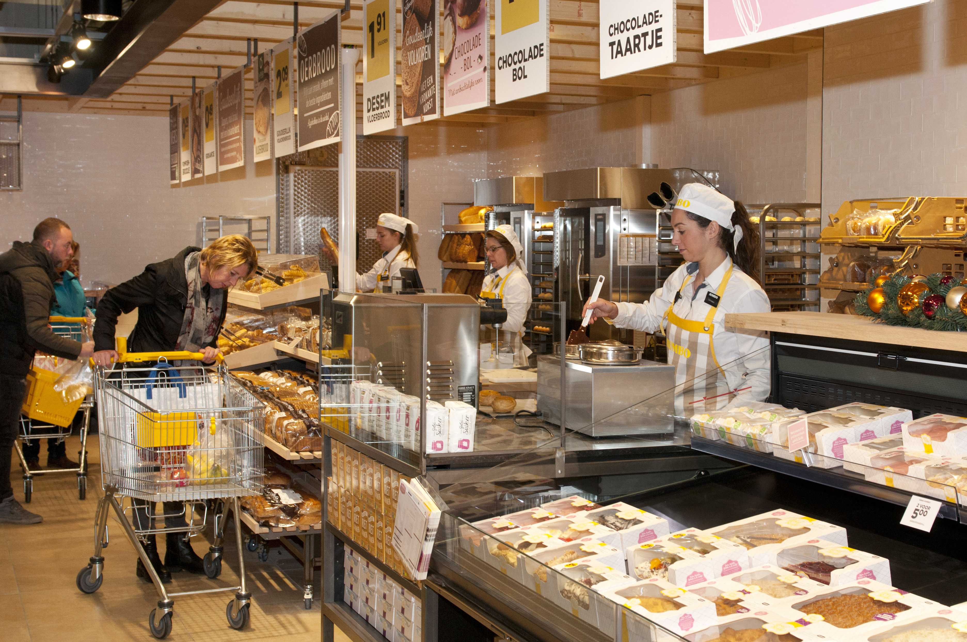 Bossche bollen worden ter plekke vers bereid.