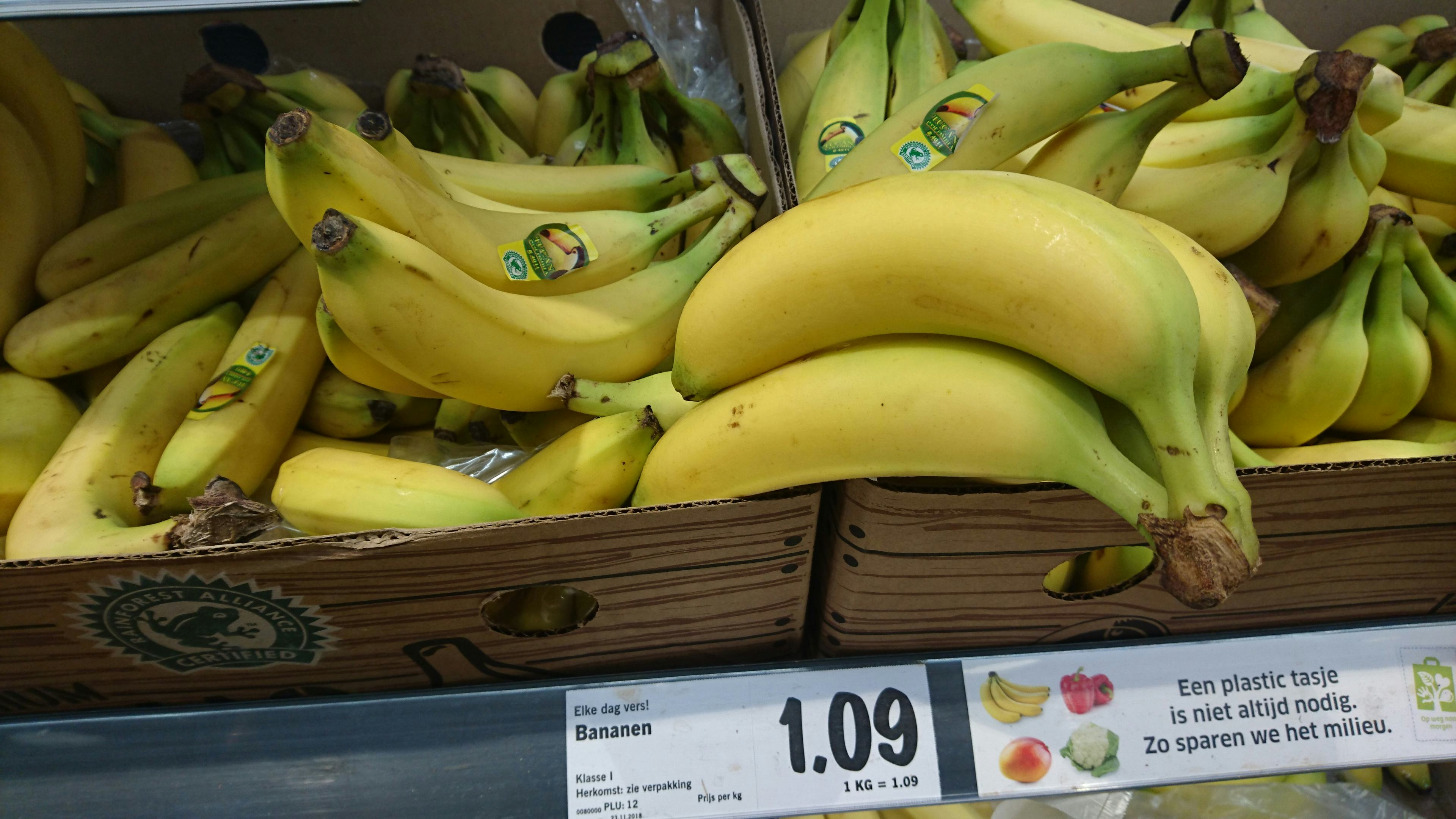 Bananen bij Lidl. Foto: Distrifood