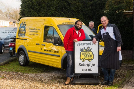 Thimo Sonius en Dick van Dolder, de initiatiefnemers van Verstaxi Zeist