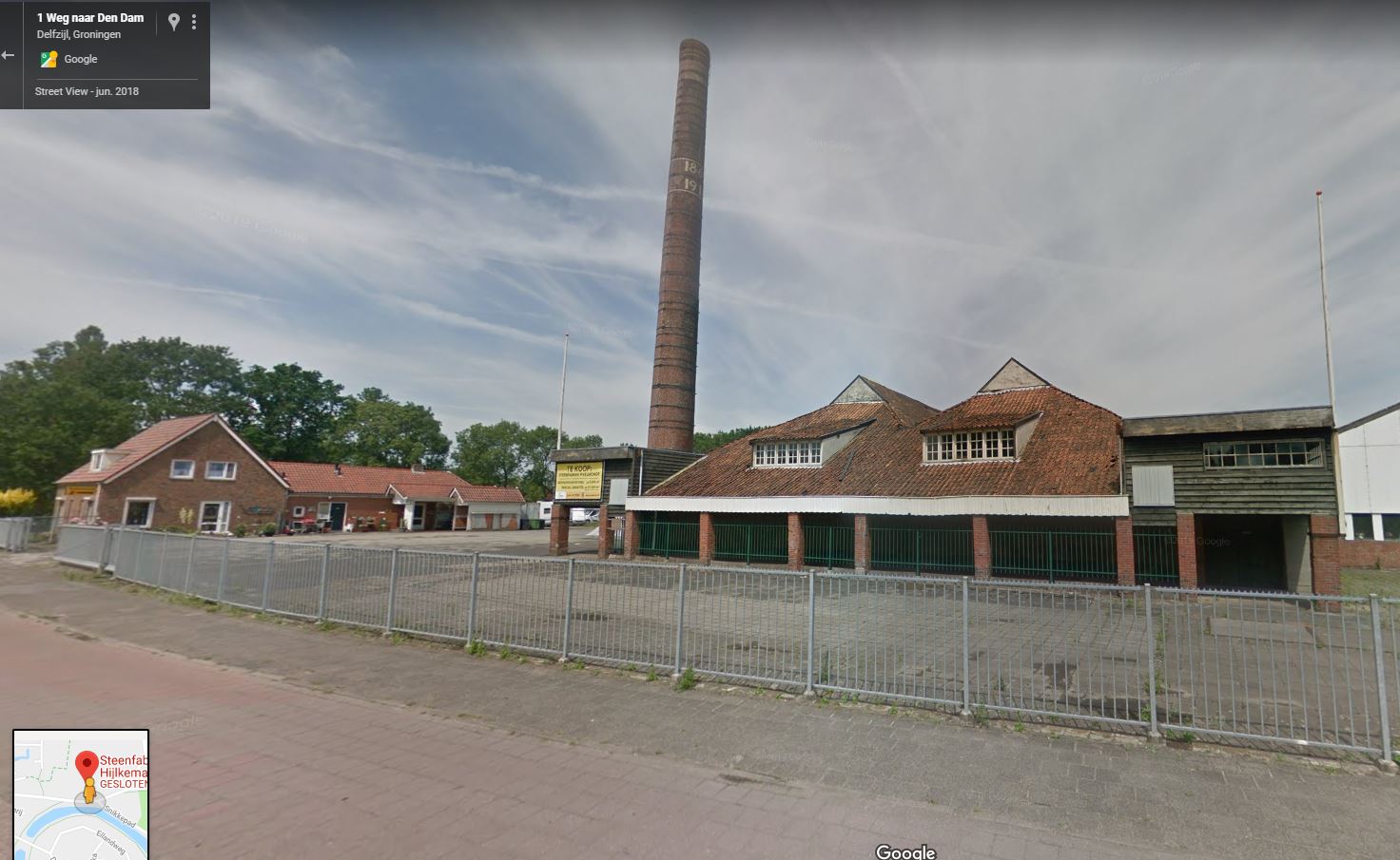 De steenfabriek in Delfzijl. Foto: Google Streetview