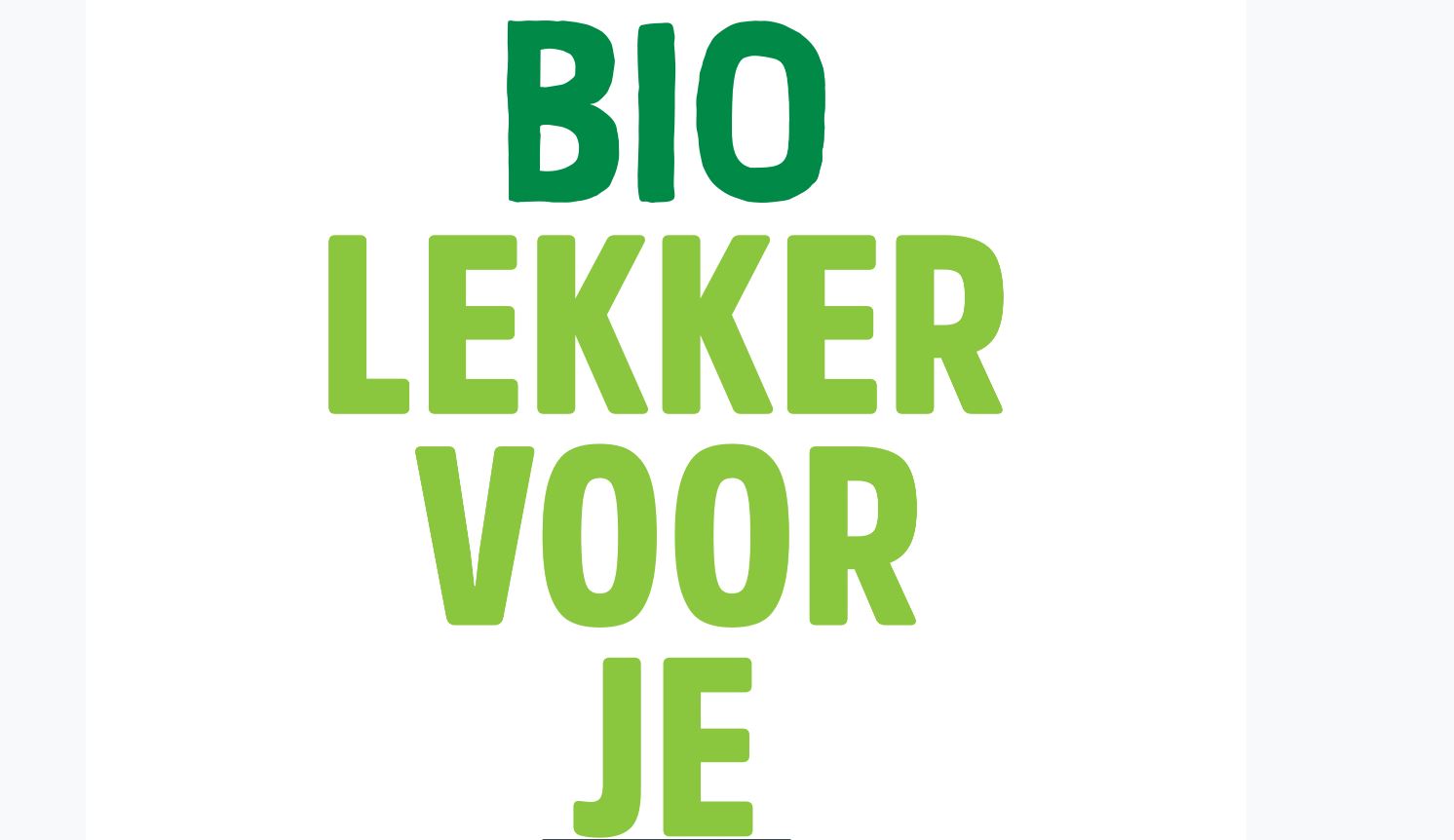 Bron: Bio lekker voor je