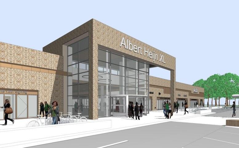 De Aldi moet rechts naast de AH komen. Foto:  Facebook/AH