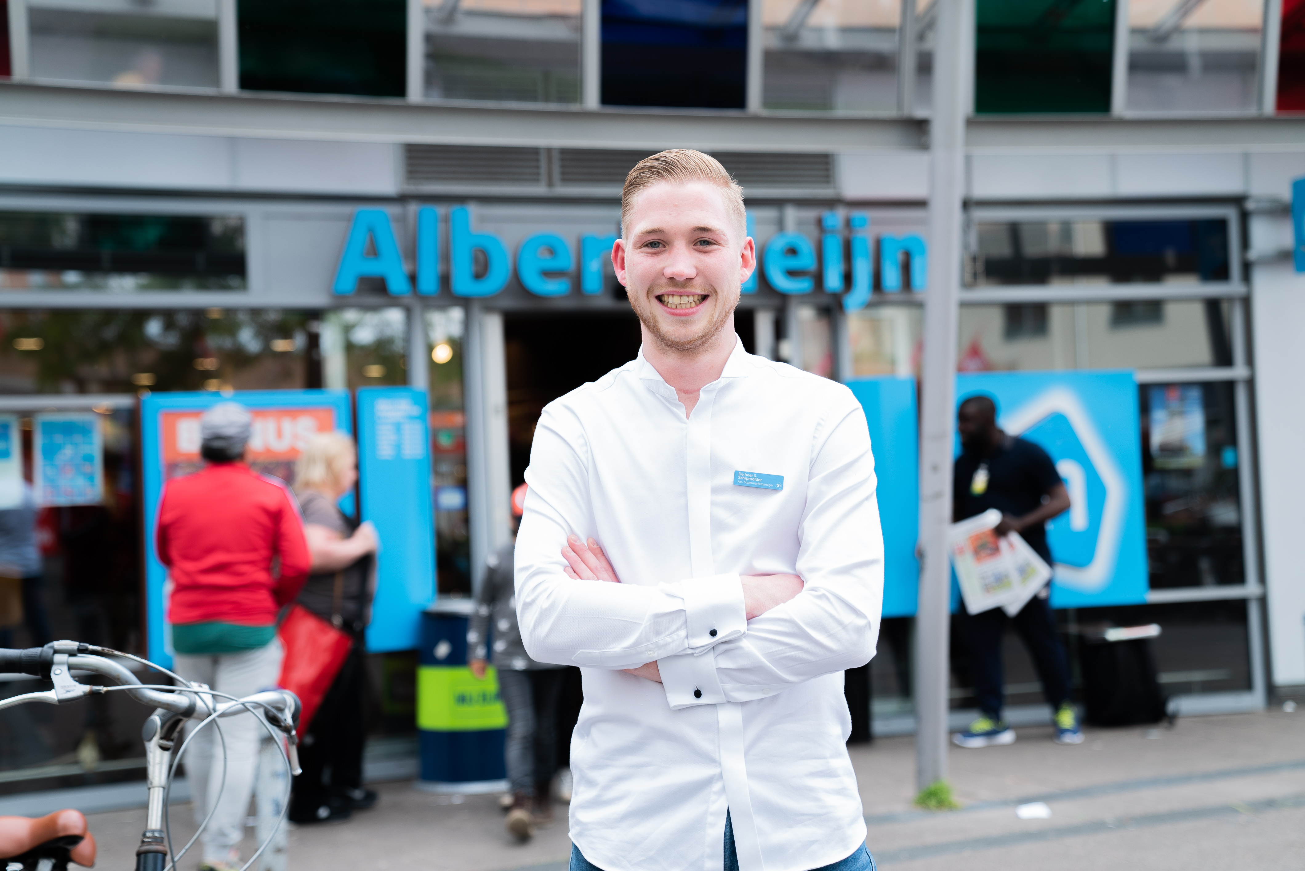 Assistent-supermarktmanager Stijn Schipmölder. Foto: Albert Heijn