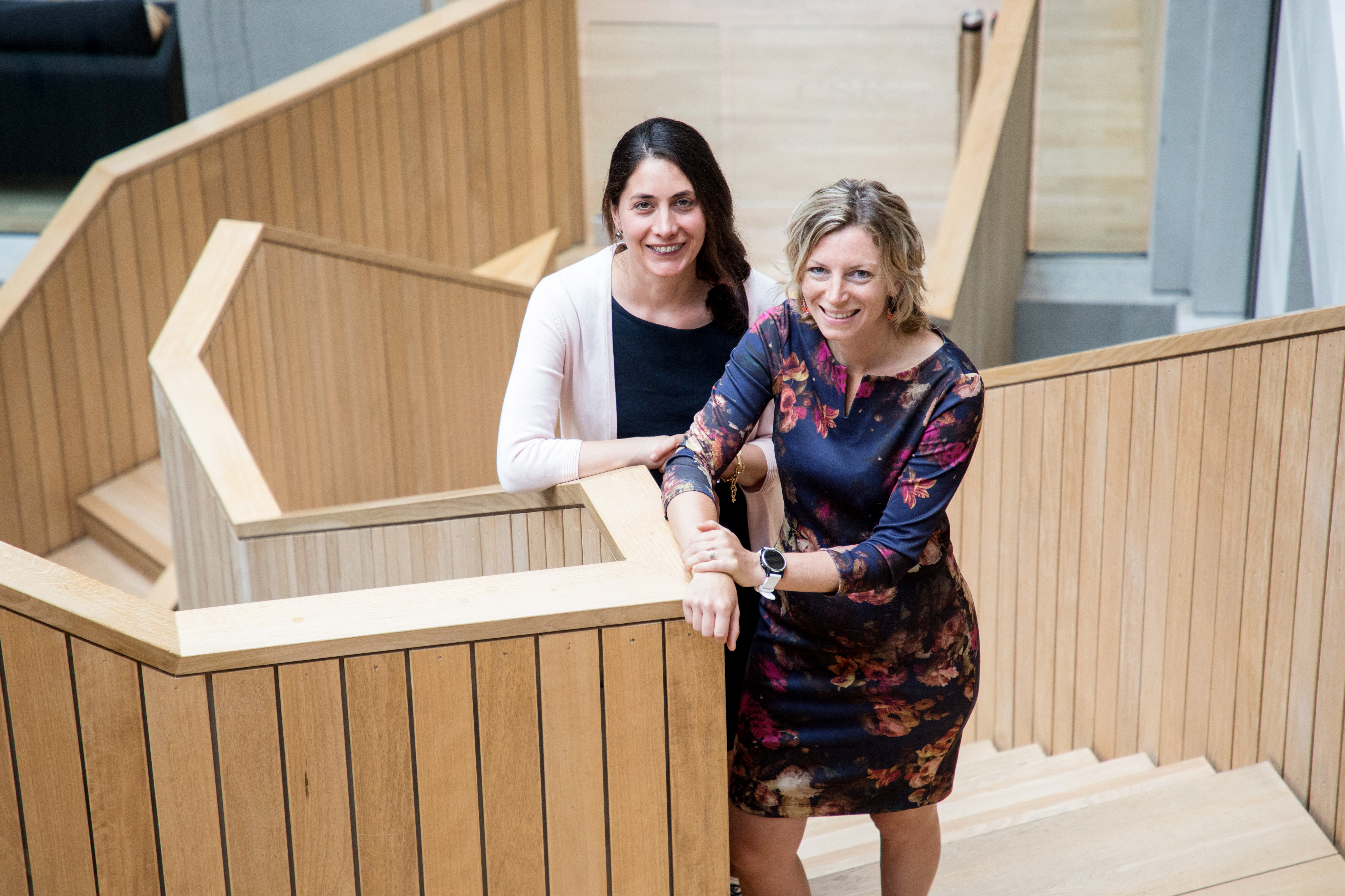 Caroline Bijkerk en Marloes Groenewegen (Startlife). Foto: Herbert Wiggerman