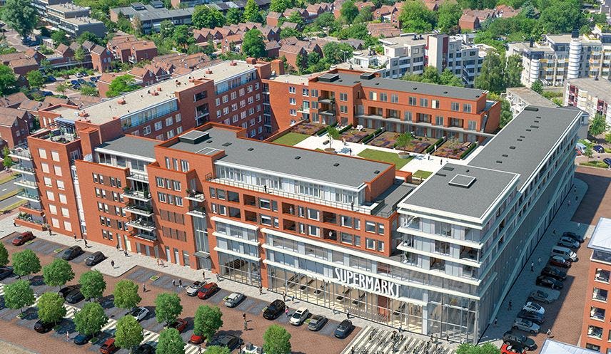 Artist impression van de Jumbo Foodmarkt in Naaldwijk, augustus 2019