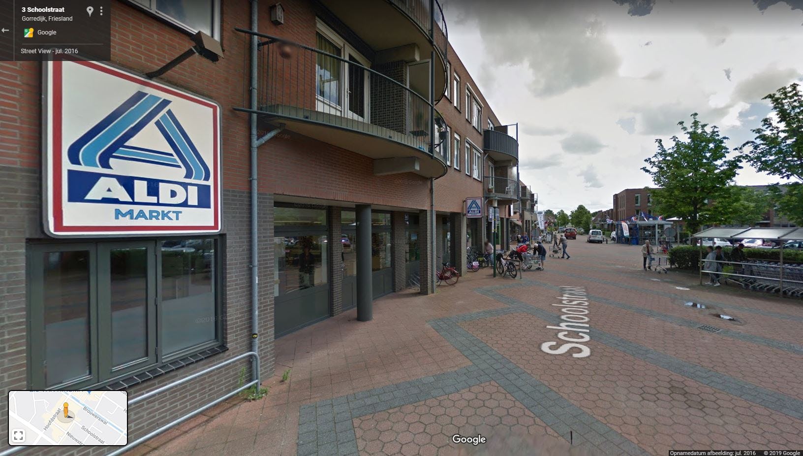 Aldi Gorredijk. Foto: Google  Streetview.
