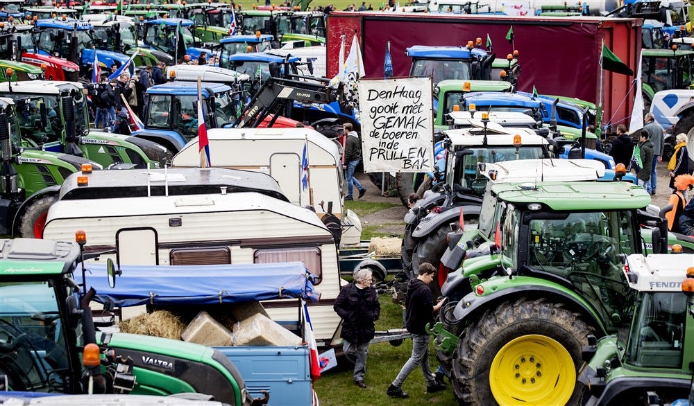 Boerenprotesten in Nederland. Foto: ANP