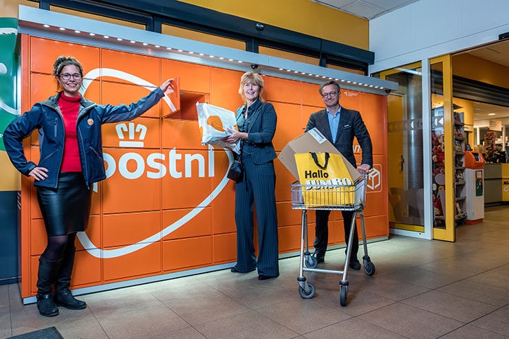 Het PostNL pakketpunt in Jumbo  Daalmeer in Alkmaar. Foto: PostNL