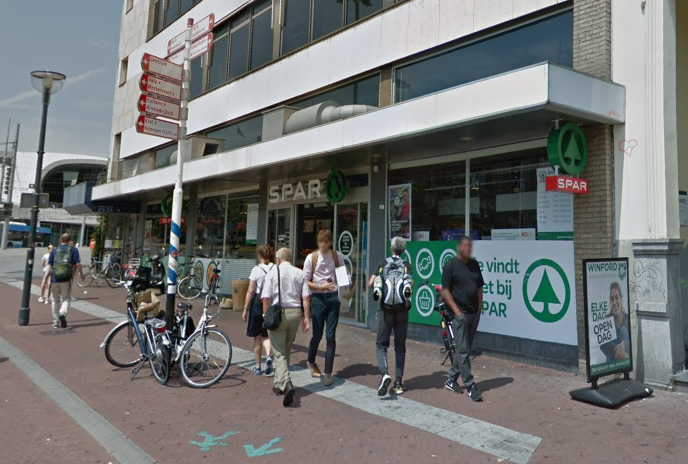 Spar City aan het Willemsplein in Arnhem. Bron: Google streetview