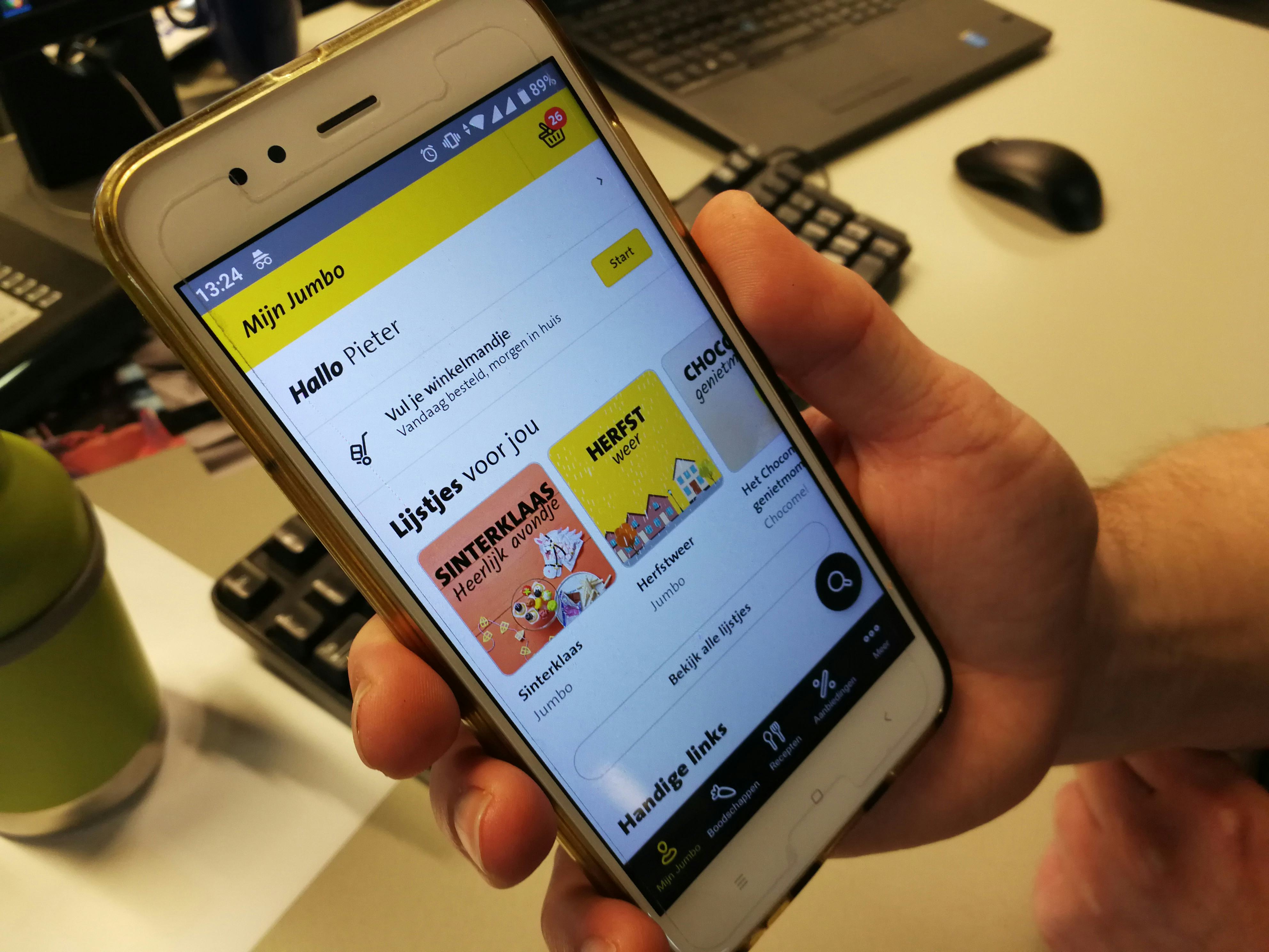 Keller was verantwoordelijk voor de ontwikkeling van de Jumbo app