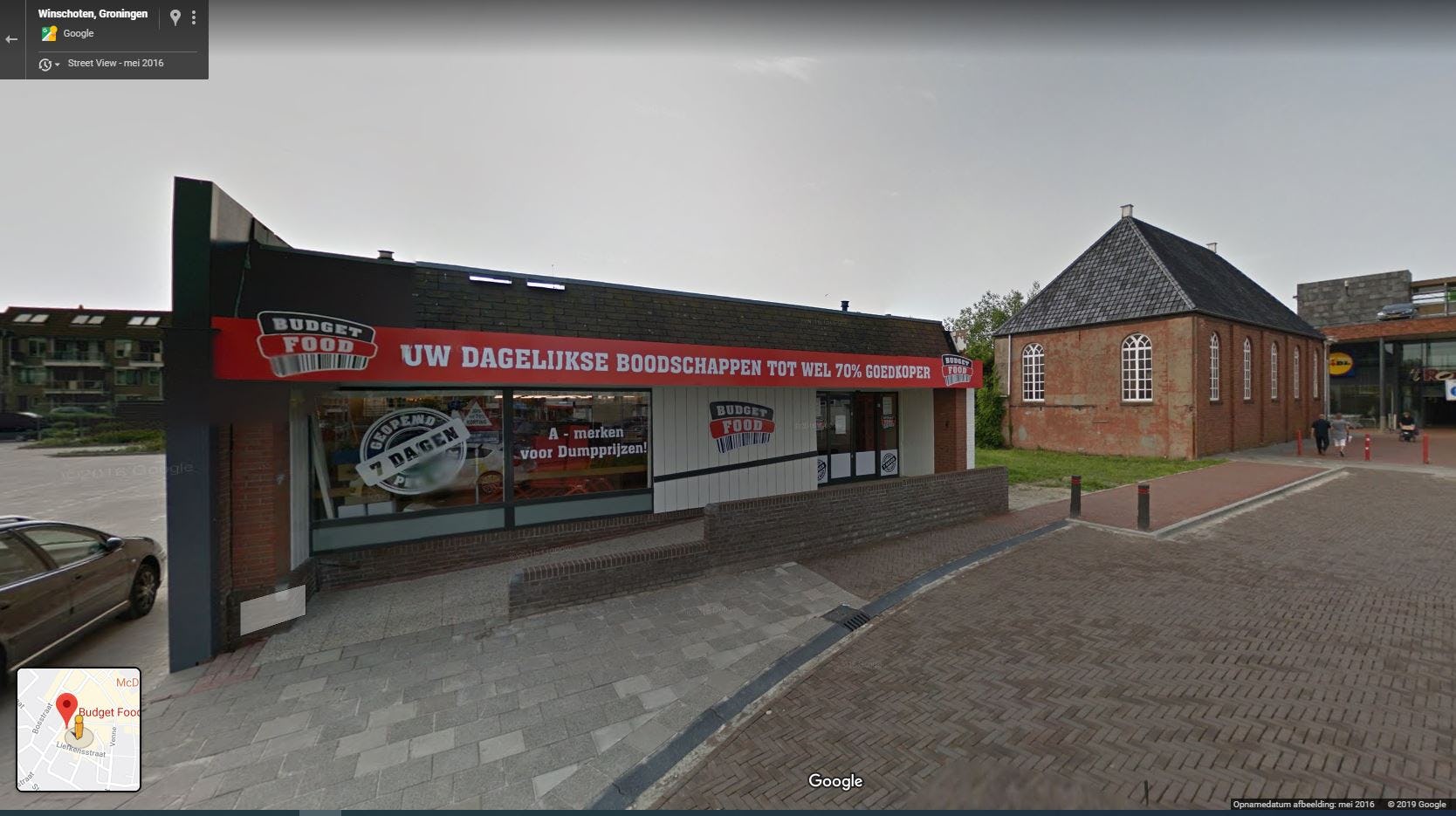 Budget Food in Winschoten. Foto: Google  Streetview