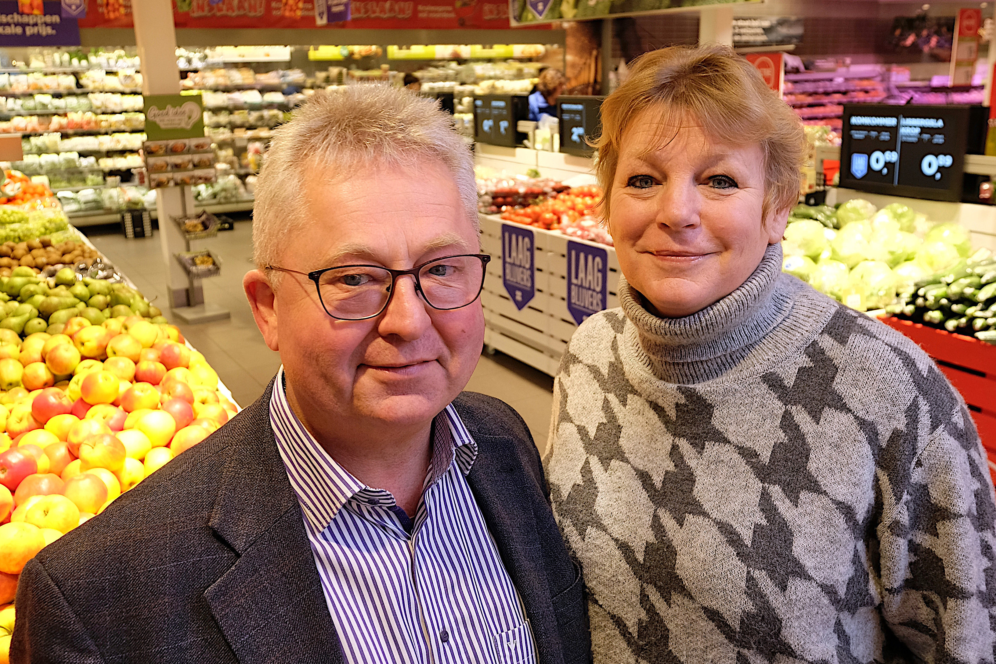 Bernd en Margriet Korner: ‘We verlaten het dorp ook, om de nieuwe ondernemers niet ‘in de weg te lopen’.’ Foto: Distrifood