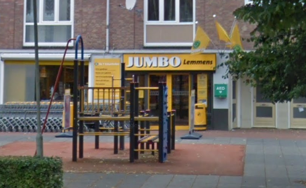 Het Jumbofiliaal aan de Bremstraat in Sittard. Bron: google streetview.