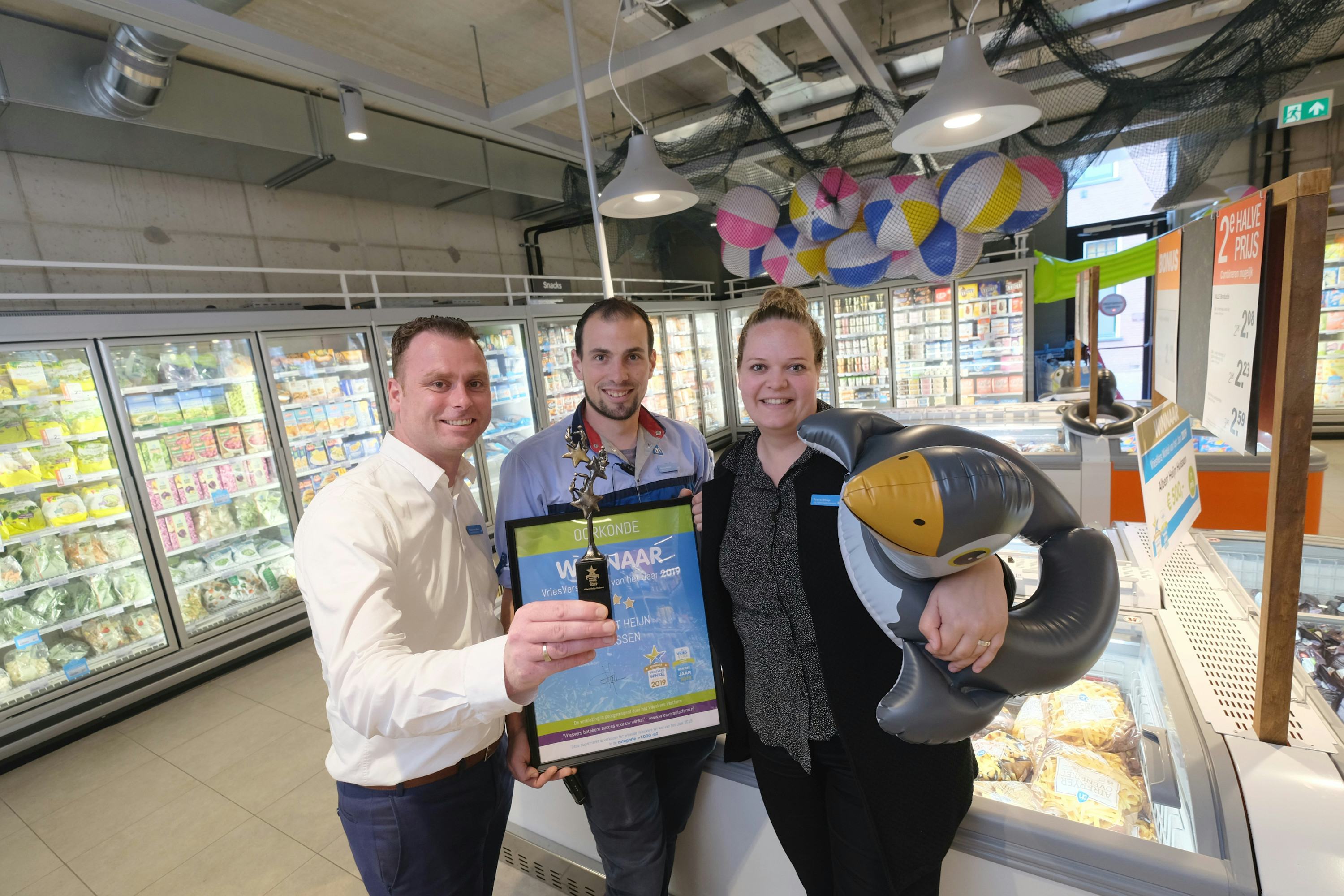 Albert Heijn Huissen, de winnaar van 2019 in de categorie  boven 1000 vierkante meter. 