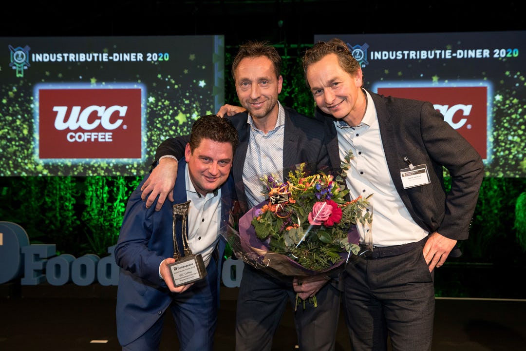 V.l.n.r.: marketingmanager Mark Duursma, national accountmanager Arnoud Guitoneau en national accountmanager Garmt van Esch.