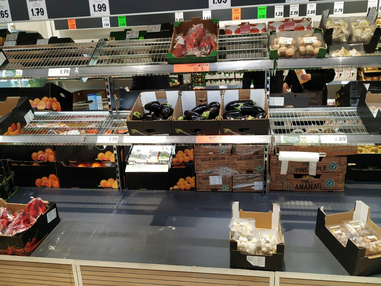 België start taskforce tegen lege schappen in supermarkten