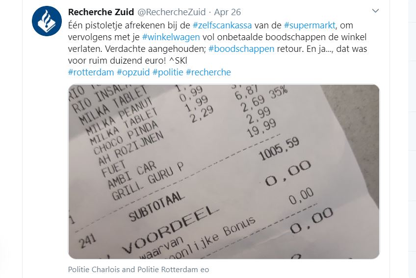 Foto: Twitter/Recherche Zuid