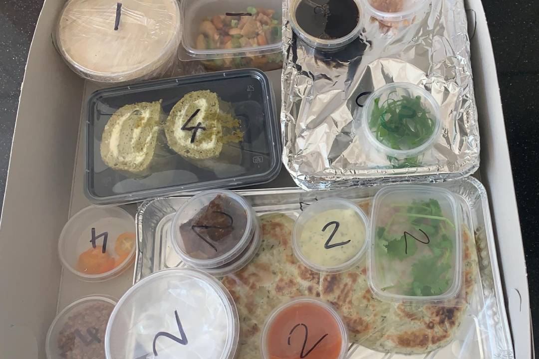 Oosterse maaltijd van restaurant 't Volk, Arnhem. 